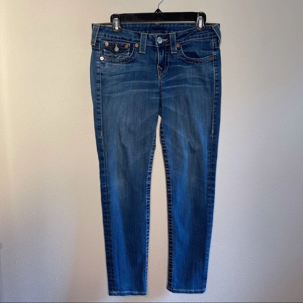 True Religion Jodie Slim Fit Skinny Low Rise Skinny Jeans - Picture 9 of 16